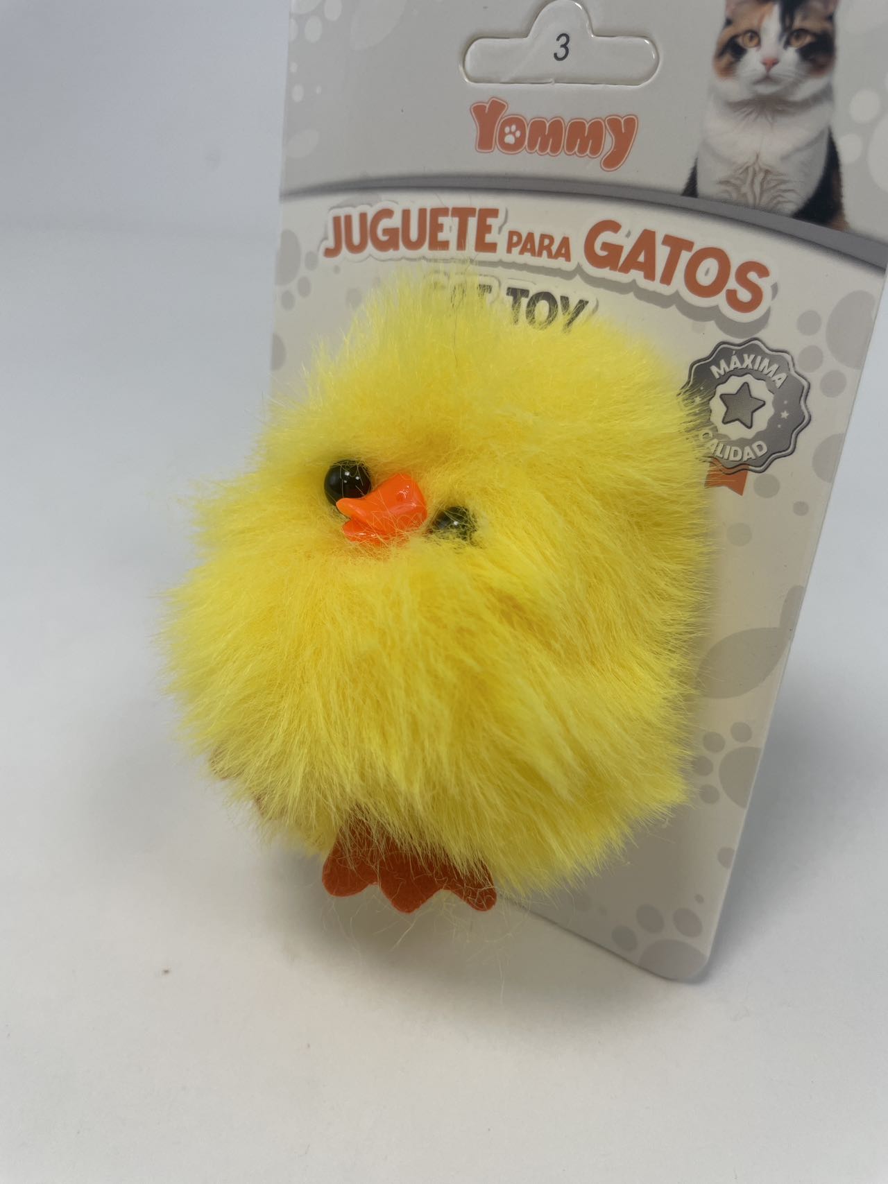 Pollito de Peluche para Gatos - Juguete Suave Interactivo 14g