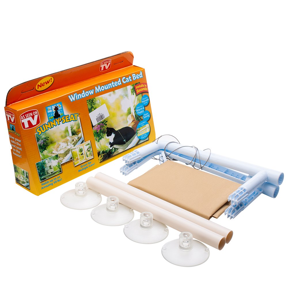 Hamaca de Ventana para Gatos - Asiento Soleado con Ventosas