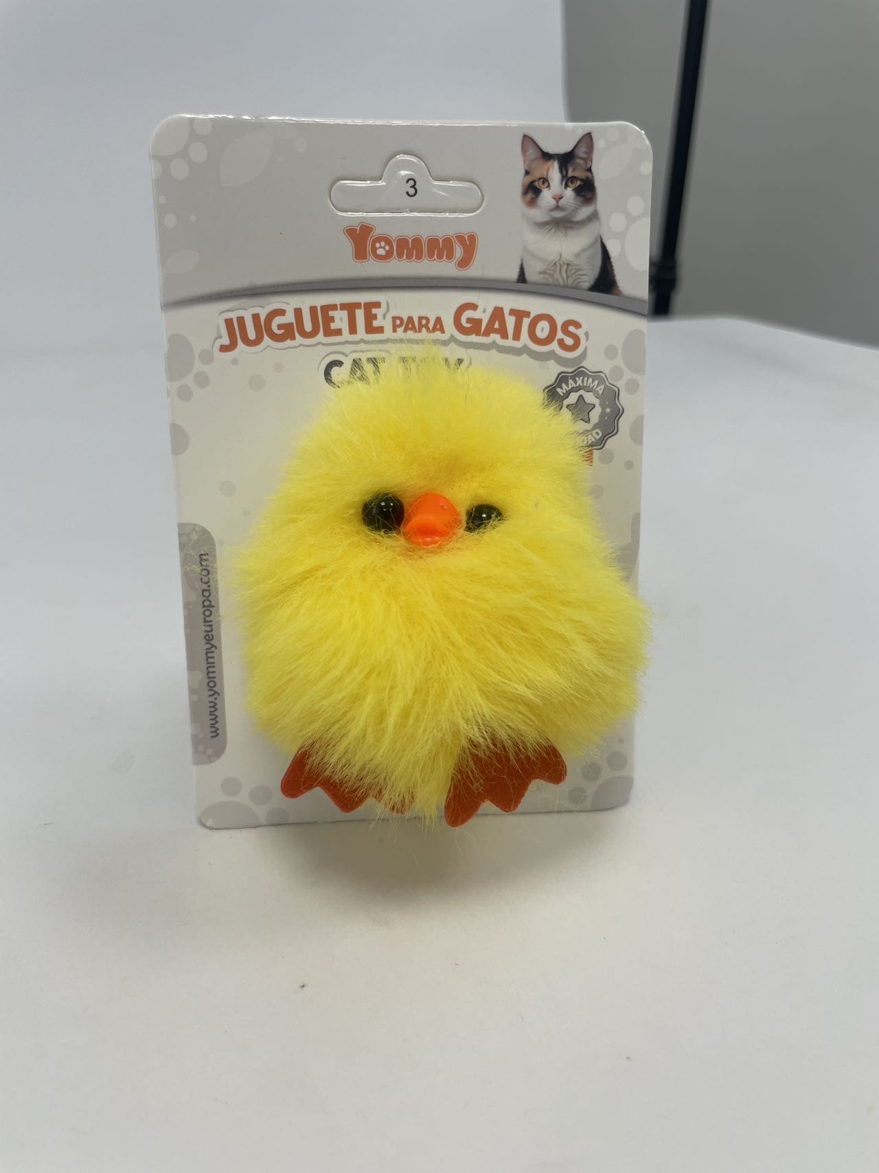 Pollito de Peluche para Gatos - Juguete Suave Interactivo 14g