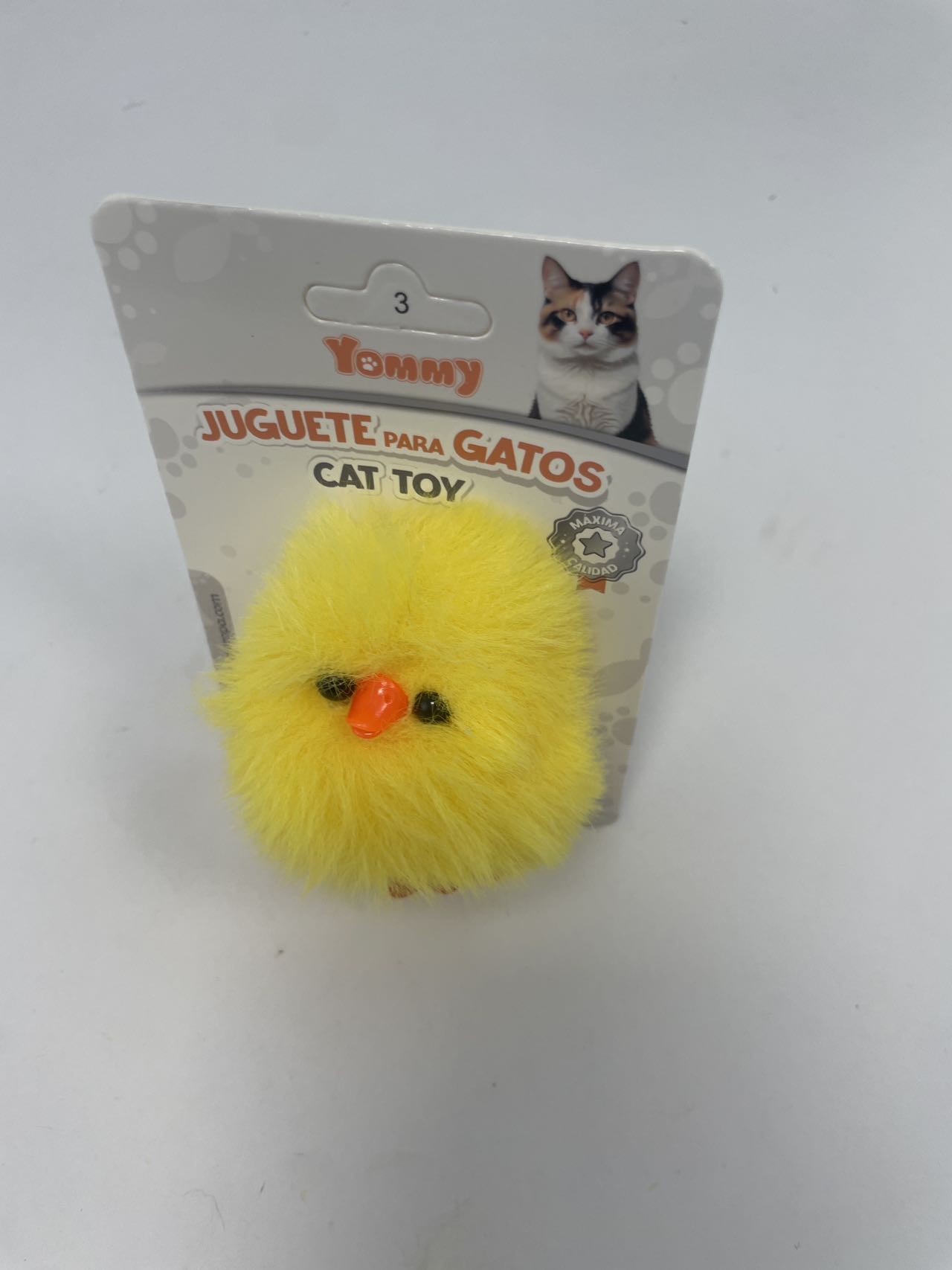 Pollito de Peluche para Gatos - Juguete Suave Interactivo 14g