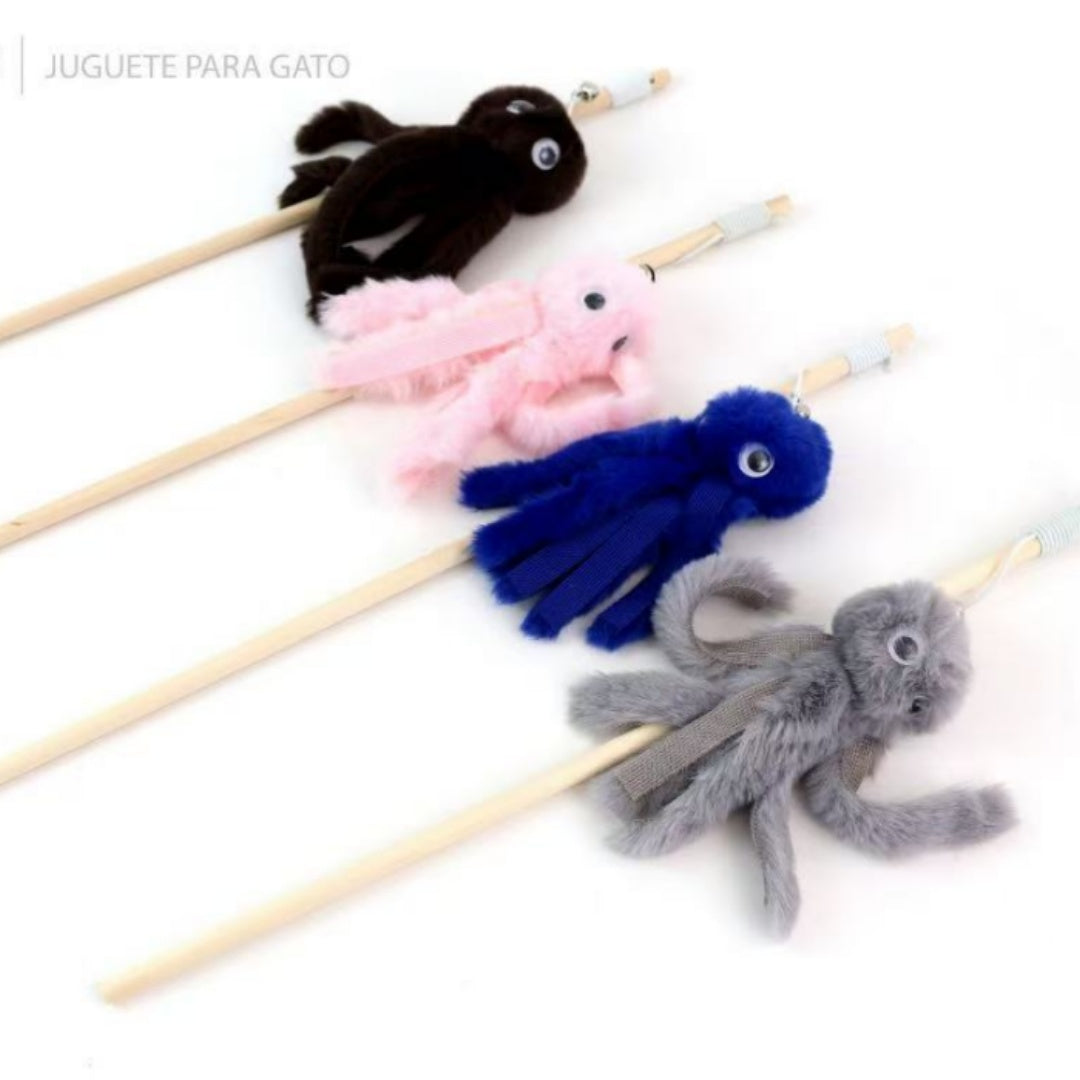 Juguete Pulpo para Gatos - Peluche Interactivo con Tentáculos 38g