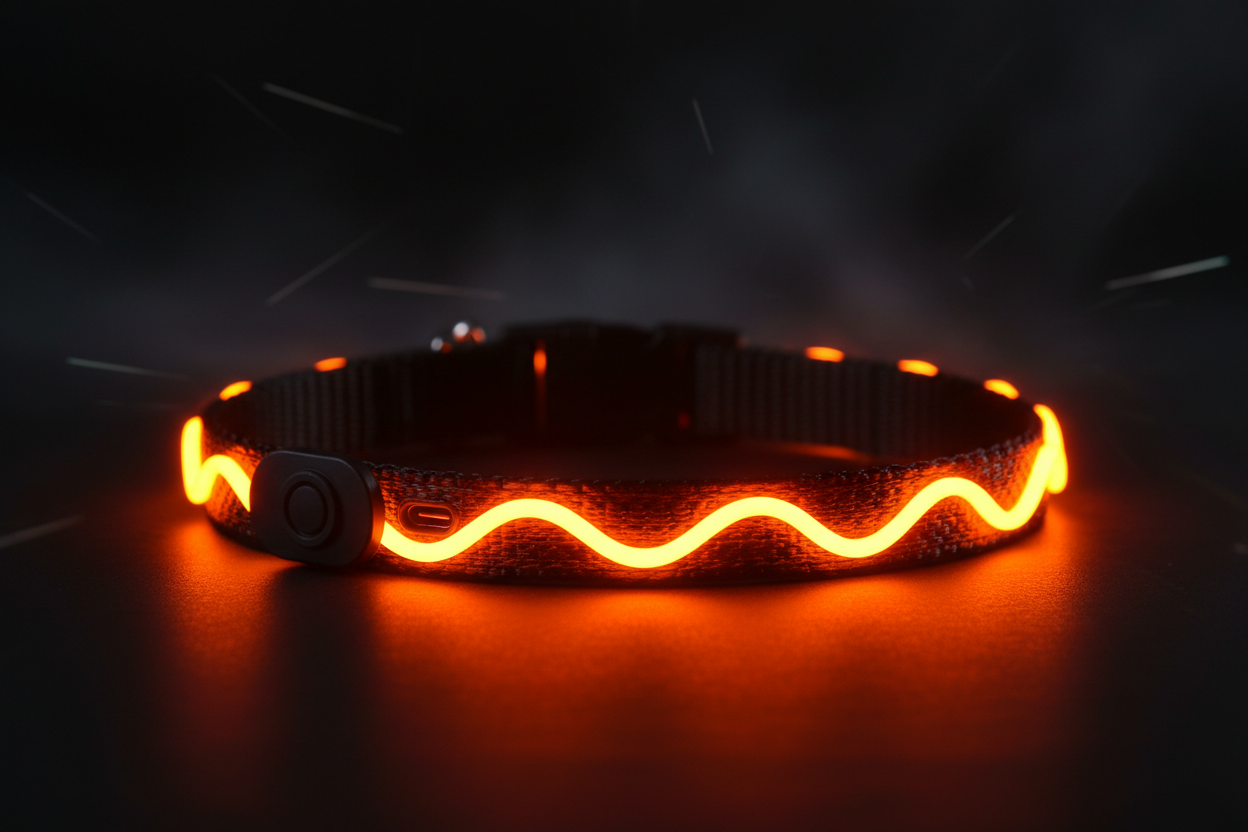 Collar LED Naranja