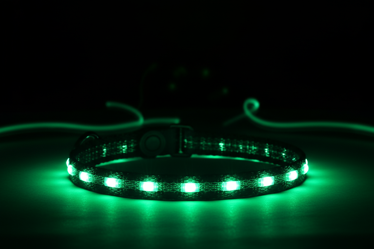 Collar LED Verde