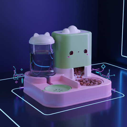 Comedero nube real futurista