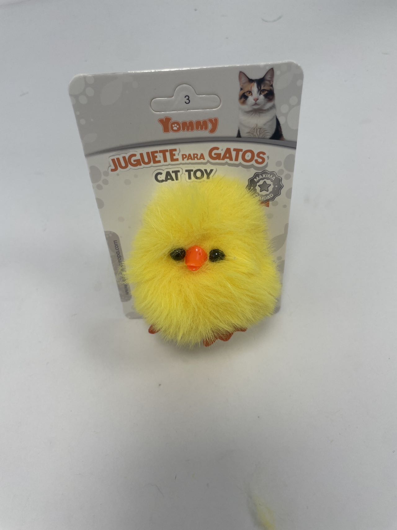 Pollito de Peluche para Gatos - Juguete Suave Interactivo 14g